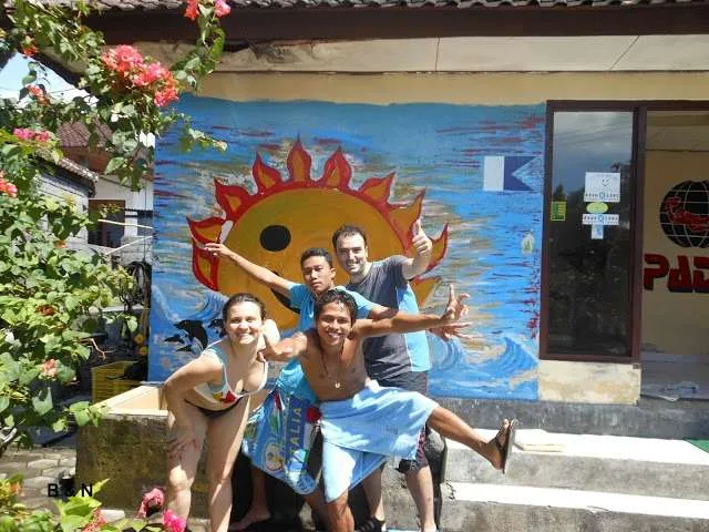 a trip underwater and diving in Tulamben on the island of Bali