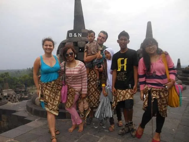 trip through Java Island, Yogyakarta, Borobodur near Bali in Indonesia