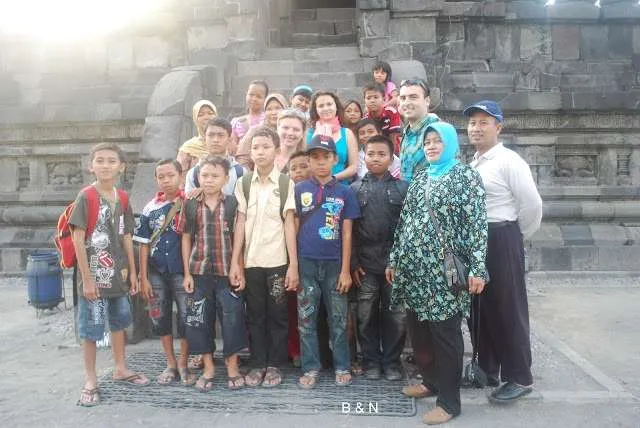 trip through Java Island, Yogyakarta, Borobodur near Bali in Indonesia