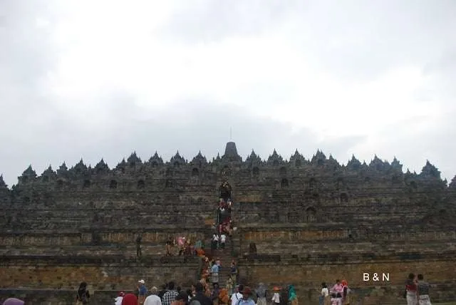 trip through Java Island, Yogyakarta, Borobodur near Bali in Indonesia