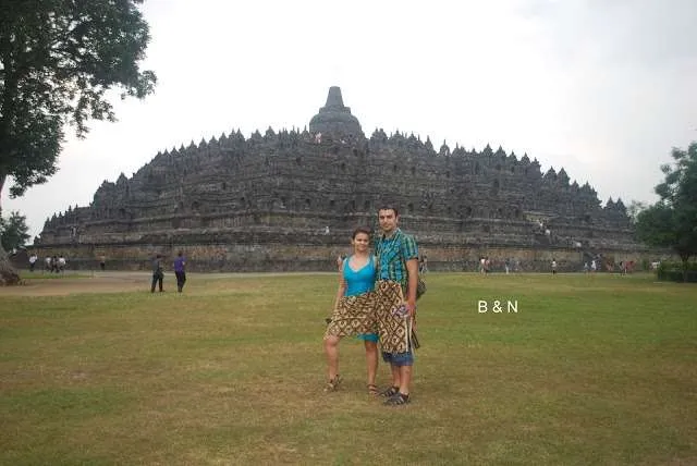 trip through Java Island, Yogyakarta, Borobodur near Bali in Indonesia