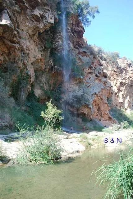 cold waterfall in the surrounding of Valencia in Spain