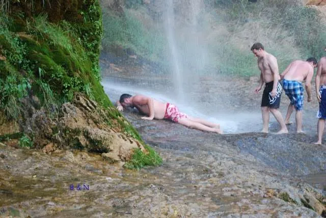 cold waterfall in the surrounding of Valencia in Spain