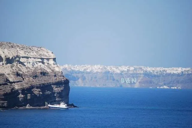 traveling to Santorini in Greece