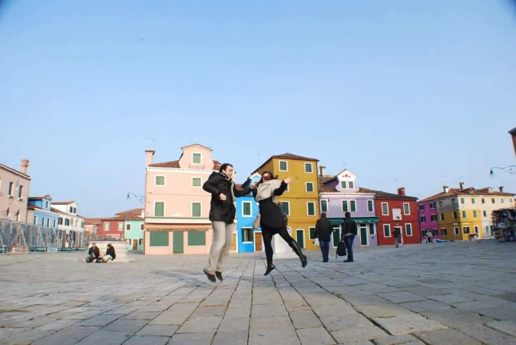 Venice islands during winter carnival - Burano