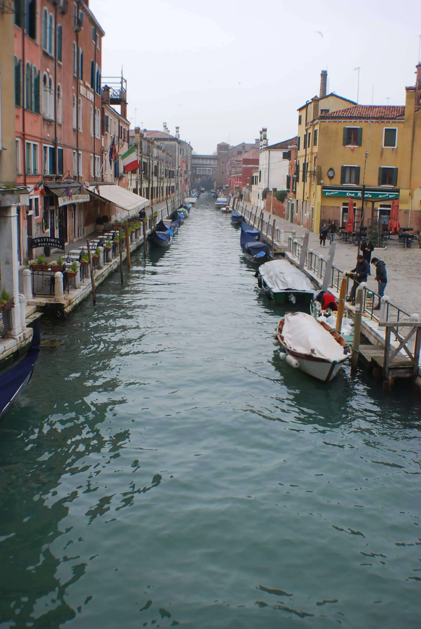 Venice islands during winter carnival