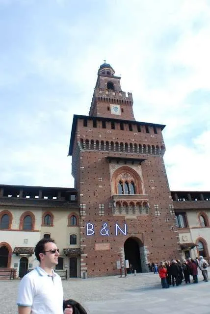 travelers exploring Milan in Italy