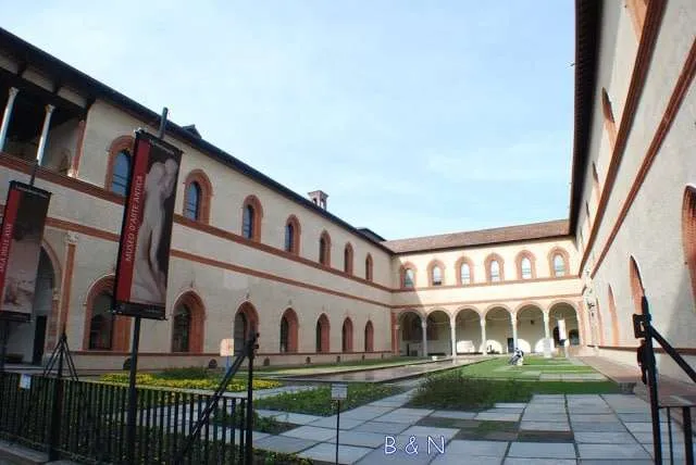 travelers exploring Milan in Italy