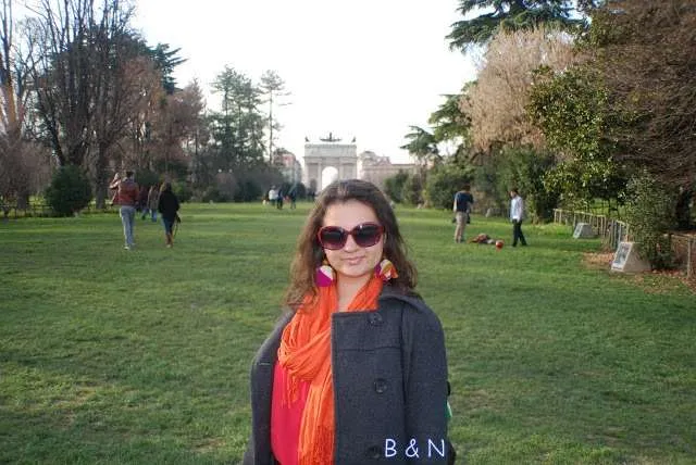 travelers exploring Milan in Italy