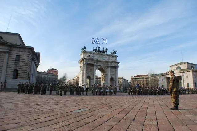 travelers exploring Milan in Italy