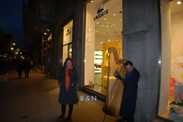 travelers exploring Milan in Italy