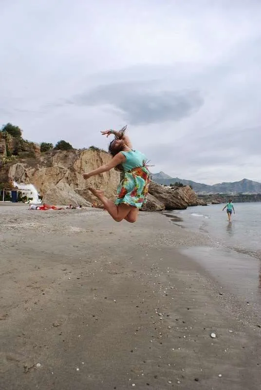 traveling to the harbor city of Nerja in Spain