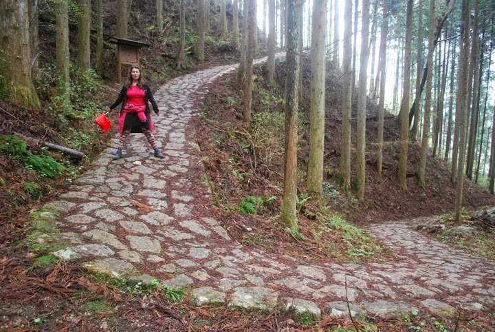 Hiking Nakasendo trail Magome Tsumago, Japan