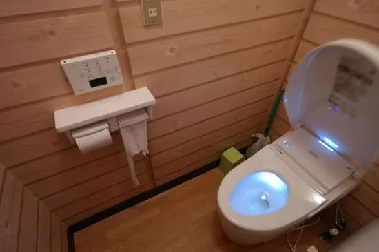 Toilet in ryokan Matsukaze, Matsumoto, Japan