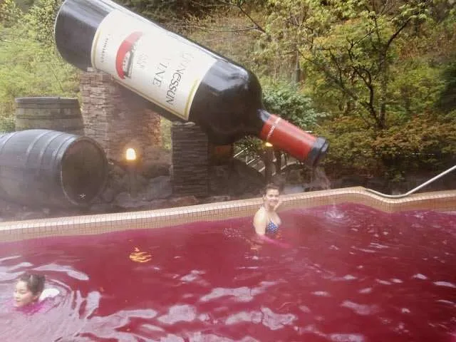 Japan, Hakone, Yunessun spa