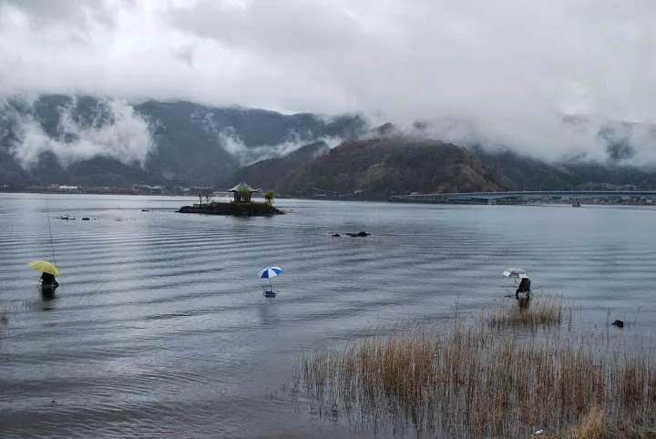 Japan, Mount Fiji, Kawaguchiko lake