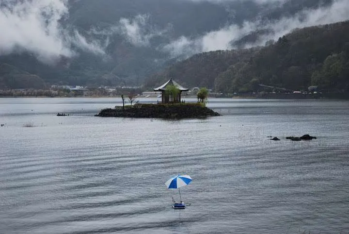 Japan, Mount Fiji, Kawaguchiko lake