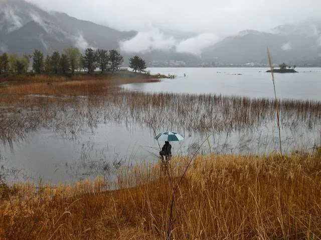 Japan, Mount Fiji, Kawaguchiko lake