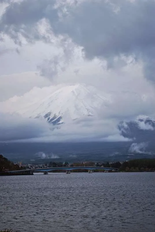 Japan, lake Kawaguchiko, Mount Fuji