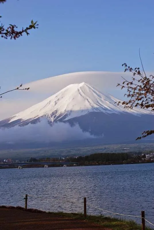 Japan, lake Kawaguchiko, Mount Fuji