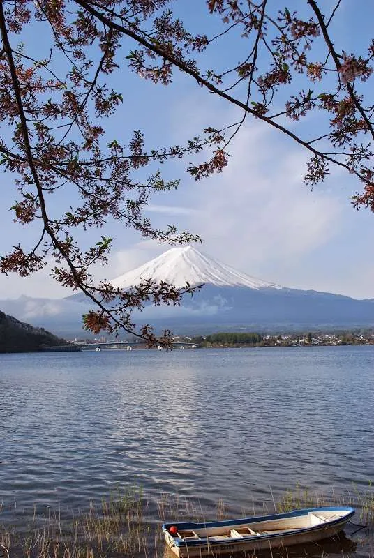 Japan, lake Kawaguchiko, Mount Fuji