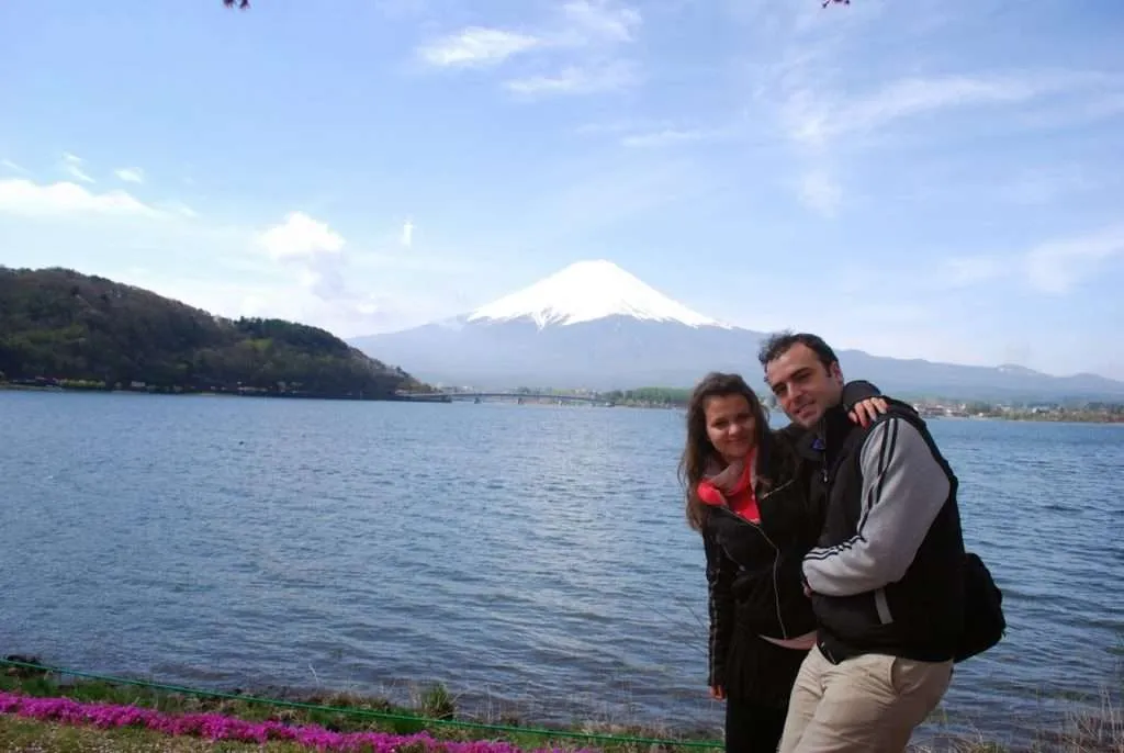 Japan, lake Kawaguchiko, Mount Fuji