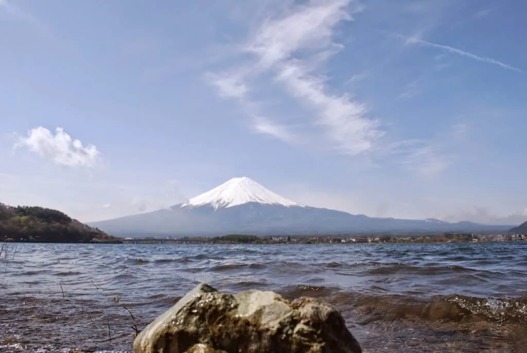Japan, lake Kawaguchiko, Mount Fuji