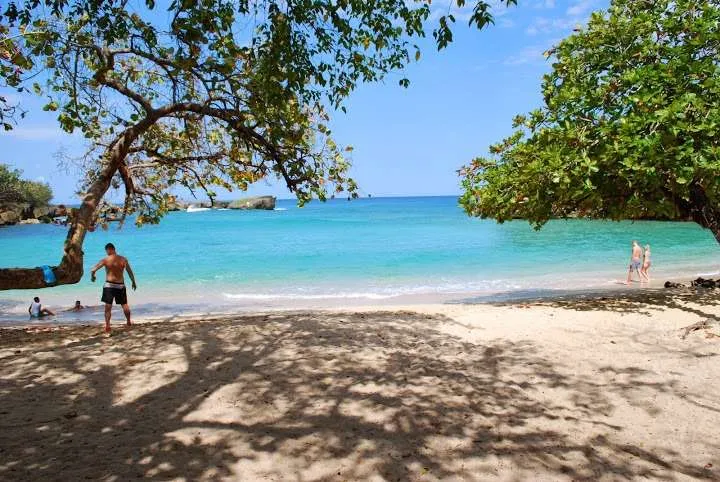 relaxing on Caleton Beach in Dominican Republic