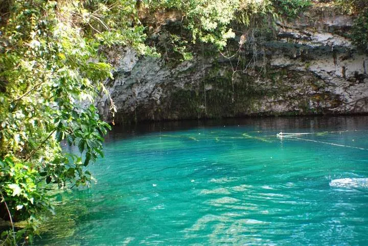 traveling to the Blue Lagoon in Dominican Republic