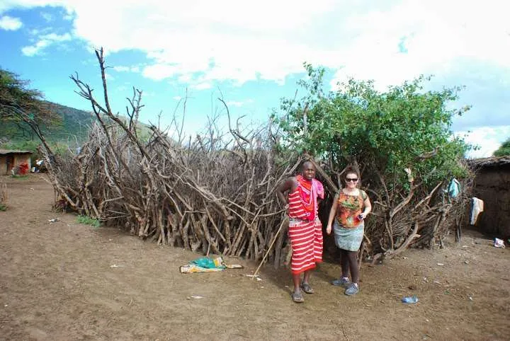 picnic, safari and village in Maasai Mara National Reserve in Kenya