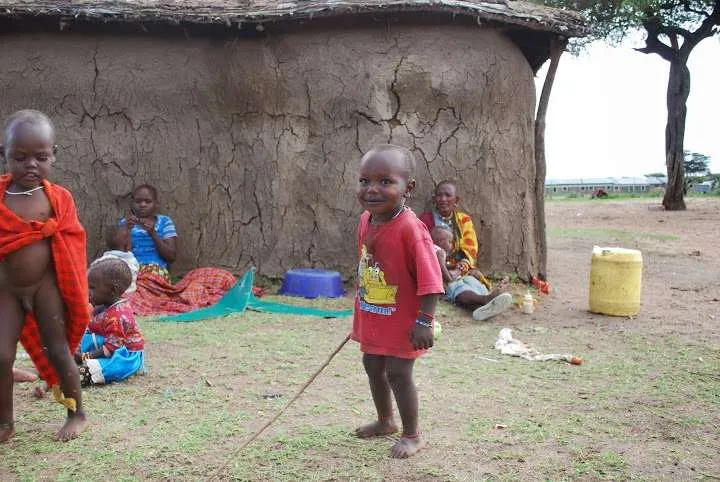 picnic, safari and village in Maasai Mara National Reserve in Kenya