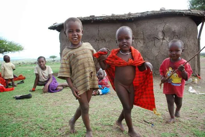 picnic, safari and village in Maasai Mara National Reserve in Kenya