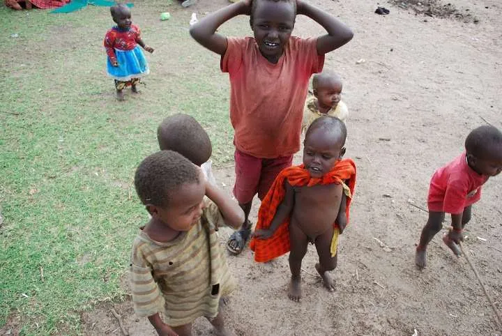 picnic, safari and village in Maasai Mara National Reserve in Kenya