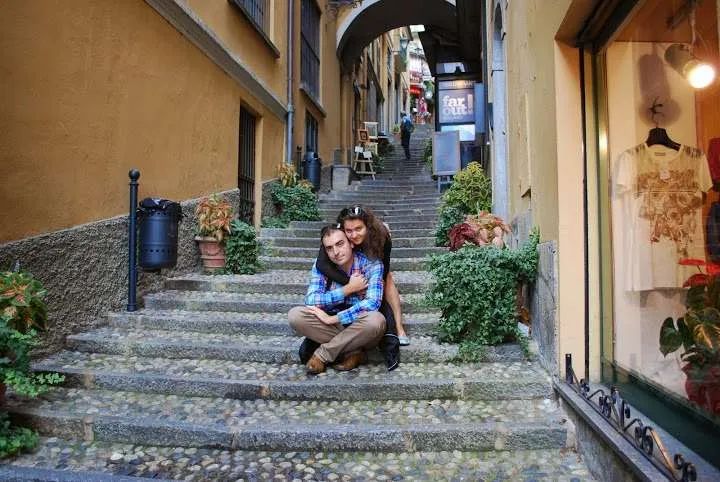 journey on Lake Como in Italy - towns Como, Bellagio and Varenna