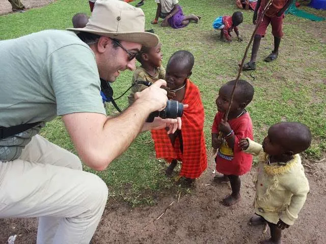 picnic, safari and village in Maasai Mara National Reserve in Kenya
