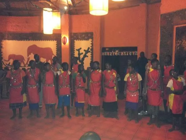 picnic, safari and village in Maasai Mara National Reserve in Kenya