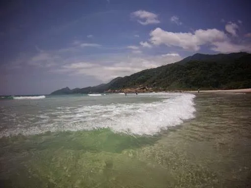 relaxing on the beautiful beach Lopes Mendes in Brazil
