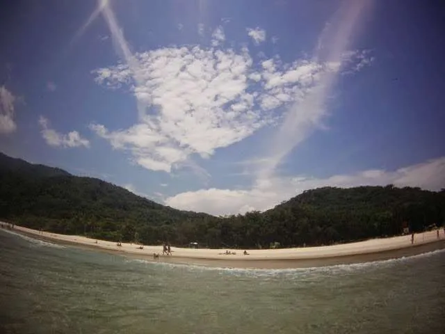 relaxing on the beautiful beach Lopes Mendes in Brazil