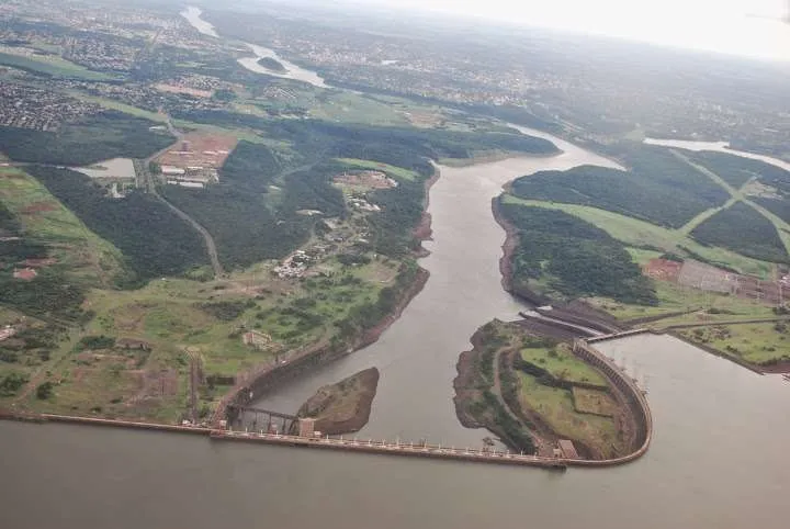 traveling with plane from Rio de Janeiro in Brazil to Iguazu Falls - waterfalls