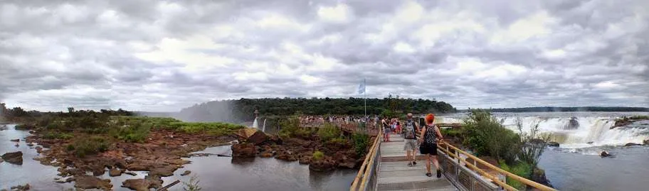 adventure on The Iguazu Falls between Argentina and Brazil