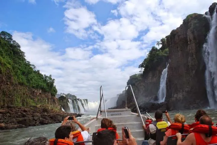 adventure on The Iguazu Falls between Argentina and Brazil