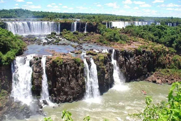 adventure on The Iguazu Falls between Argentina and Brazil