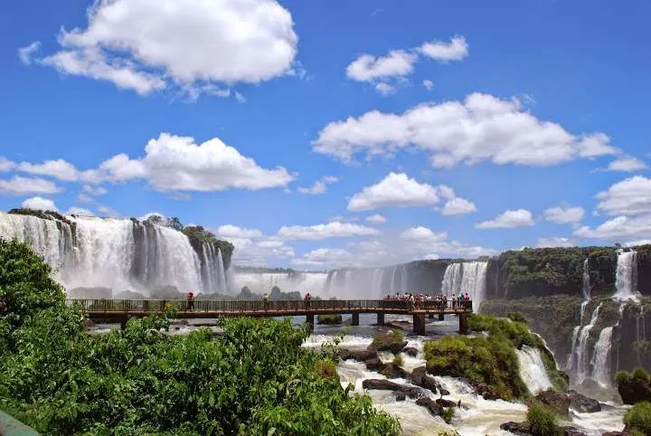 adventure on The Iguazu Falls between Argentina and Brazil