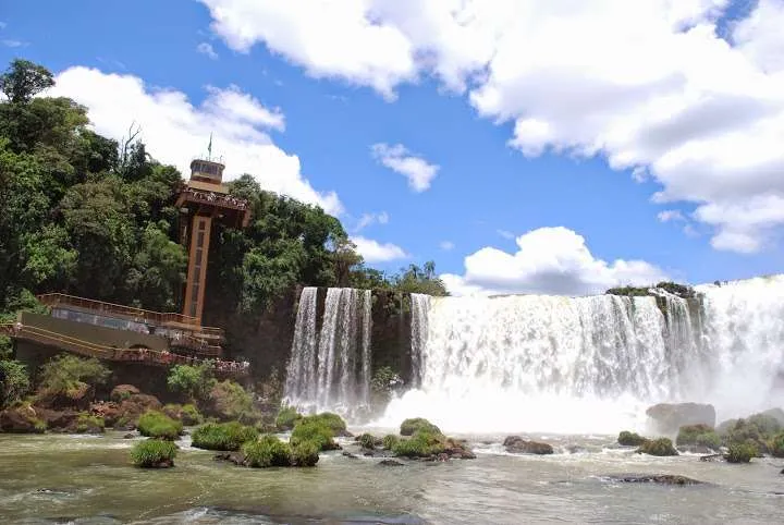 adventure on The Iguazu Falls between Argentina and Brazil