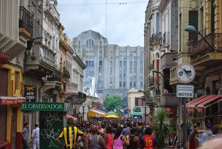 exciting celebration of New Year's Eve in Montevideo in Uruguay