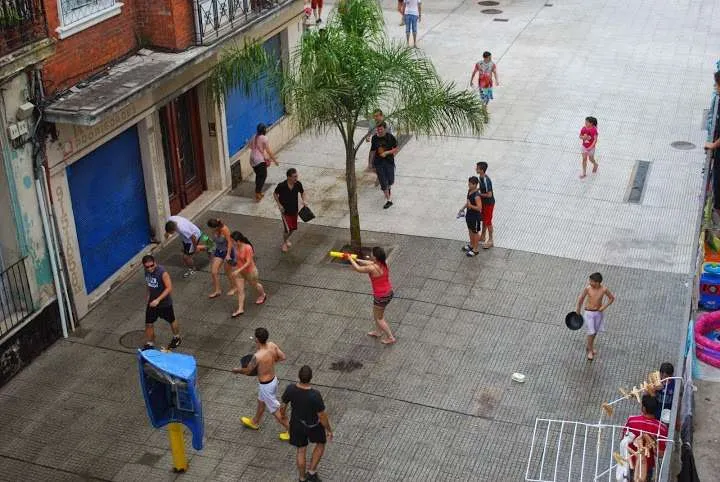 exciting celebration of New Year's Eve in Montevideo in Uruguay