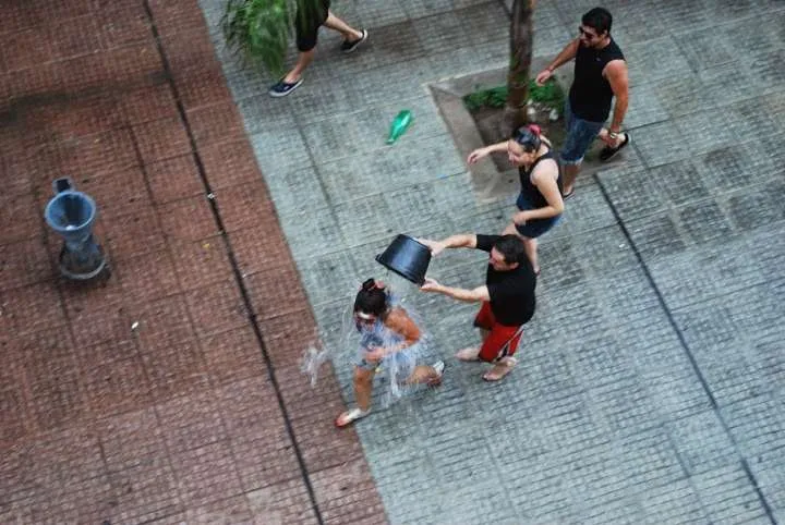 exciting celebration of New Year's Eve in Montevideo in Uruguay