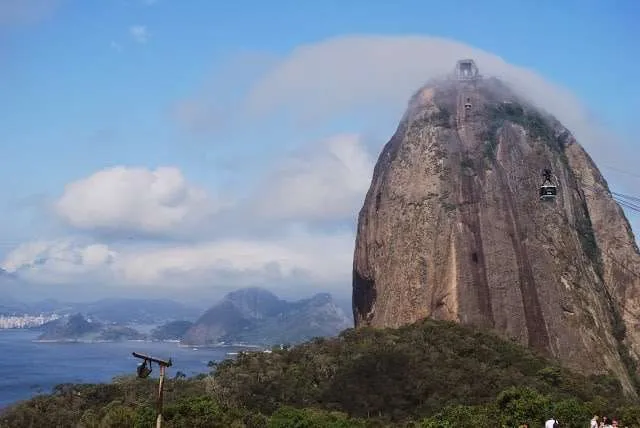poor places with colorful houses in Rio de Janeiro in Brazil