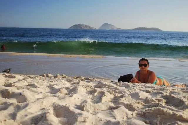 sunbathe in Rio de Janeiro in Brazil on the beaches Copacabana and Ipanema