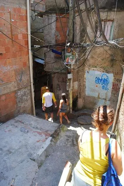 poor places with colorful houses in Rio de Janeiro in Brazil